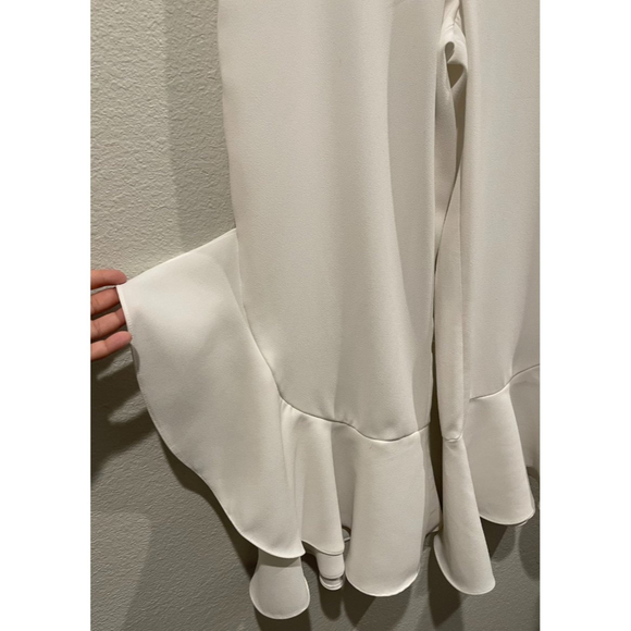 ZARA White Ruffle Pants - Picture 4 of 6